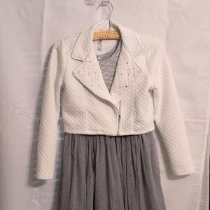 Beautees Textured Gray Top